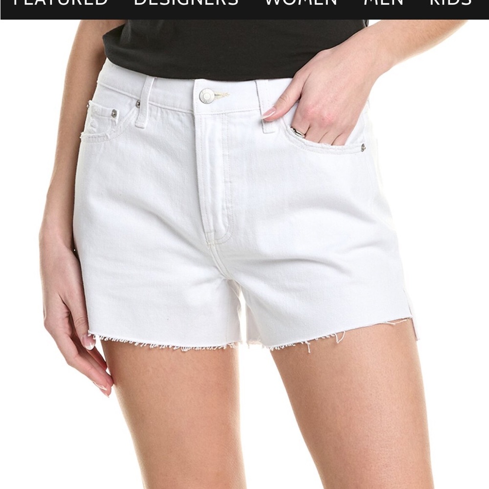 Women's White Denim Shorts